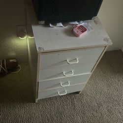 White 4 Door little  Dresser 