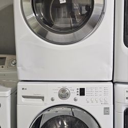 LG Large Capacity Washer And Electric Dryer 