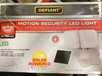SOLAR POWERED Defiant Motion Security LED Light h