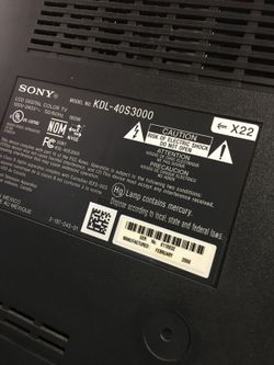 Sony tv 40”