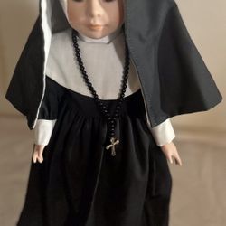 Nun Porcelain Doll