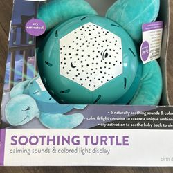 Brand New Soothing Turtle With White Noise And Night Light