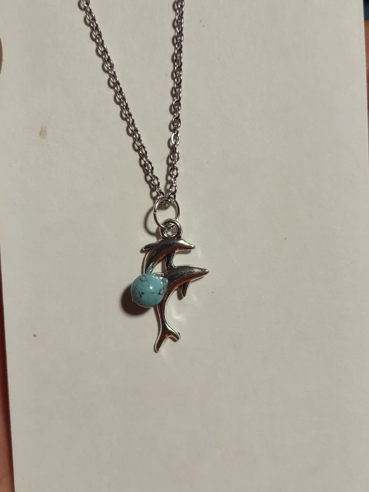dolphin turquoise necklace 