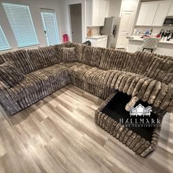 (Black Friday) New Fluffy Sectional Couches 