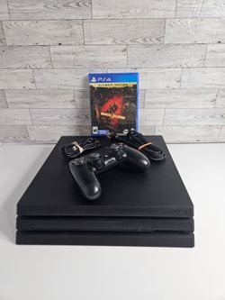 Sony PlayStation 4 Pro 1TB Console - Old Firmware 9.3 & 1 Game Back 4 Blood Excellent PS4 Tested