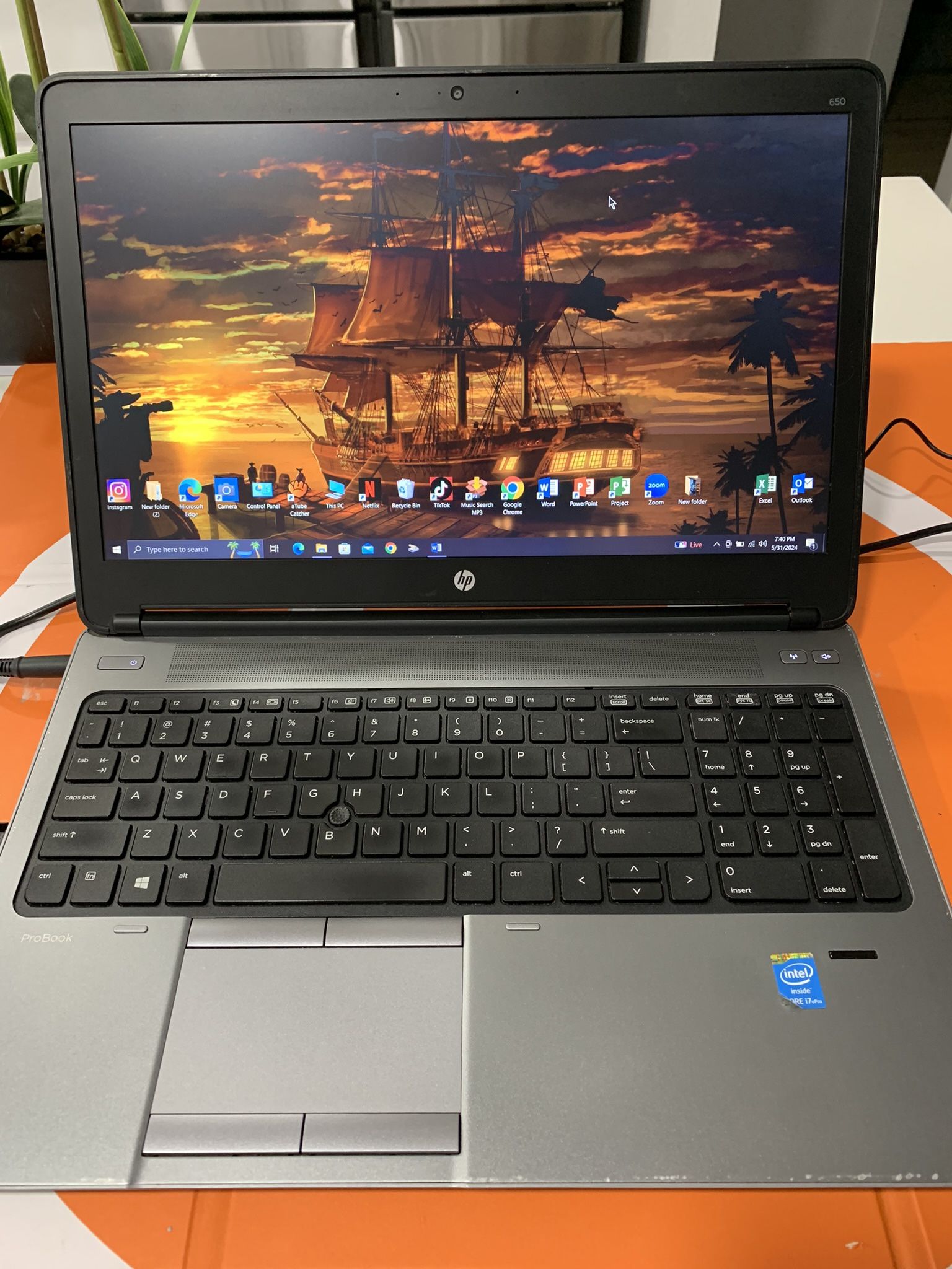 i7..i7..i7…HP PROBOOK . and MICROSOFT build On 03/05/2017….128.0 GB SSD ( Capacity ) ..8.0 GB RAM . READY FOR CLASSES