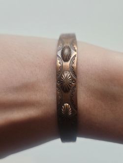 Vintage Solid Copper Cuff Bracelet