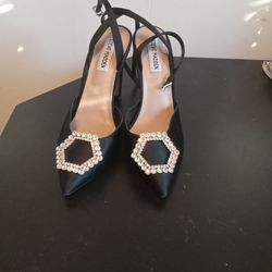 Women Steve Madden High-heel Size7.5M Black