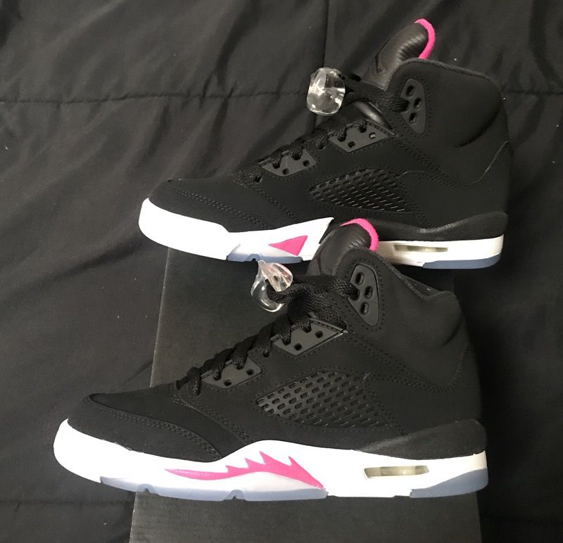 Nike Air jordan V 5 Retro Deadly Pink Size 7y shoes NEW DS!