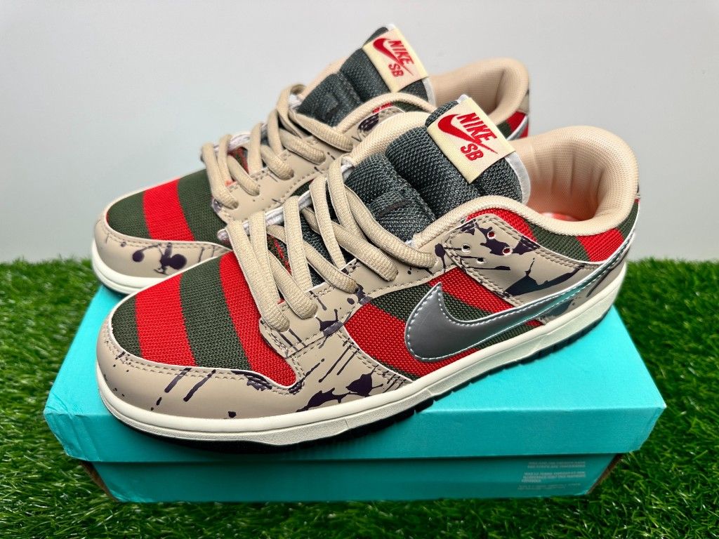 NIKE SB DUNK LOW FREDDY KRUEGER NEW SALE SNEAKERS SHOES BOX MEN