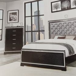 Bedroom Set 4 Pcs Color Negro