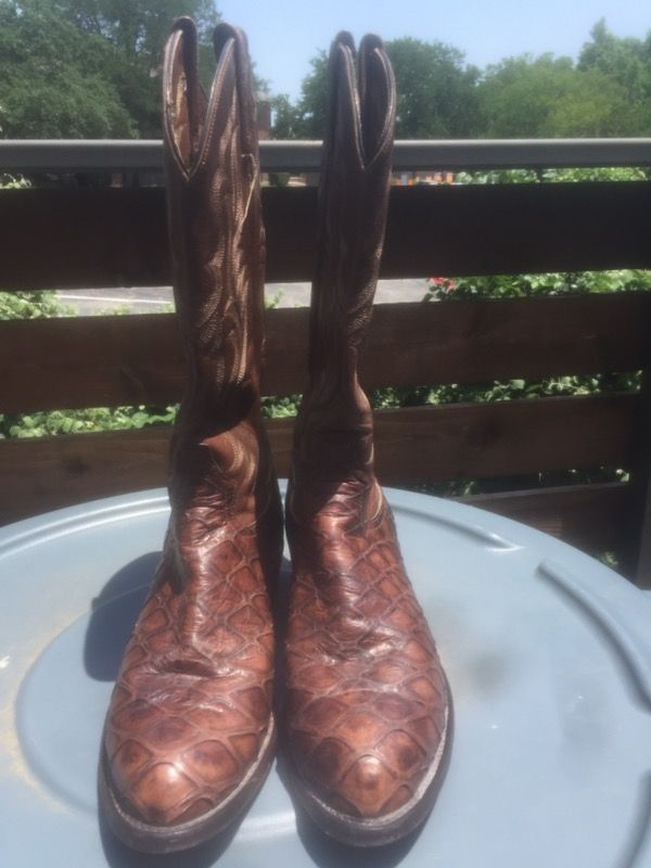 "RARE" Tony Lama "EL REY" 9D Anteater Vintage Handmade Cowboy Boots for