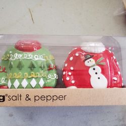 New Holiday Salt & Pepper Shakers