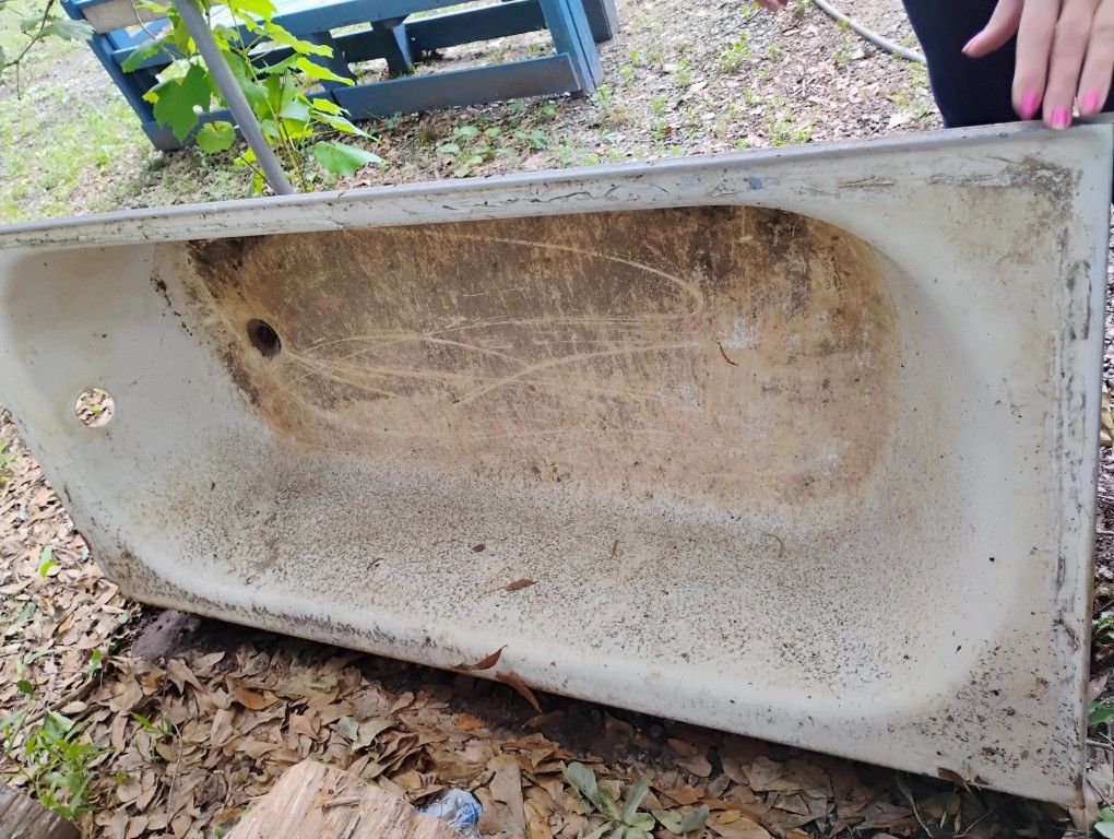 60' Cast Iron Tub.