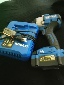 Kobalt 24V Max Brushless Impact Driver with Battery and Charger. Used 1 time still like new