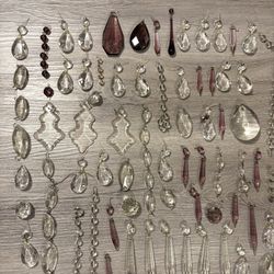 Assorted Crystal Chandelier Pieces