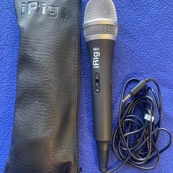 iRig Condenser Microphone Wired with Bag. Like New!