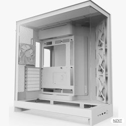 NEW White Dual-Chamber Glass Gaming PC Case (NZXT/Montech Style)