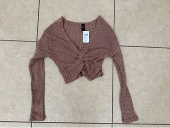Womens windsor crop sweater top size S new with tags