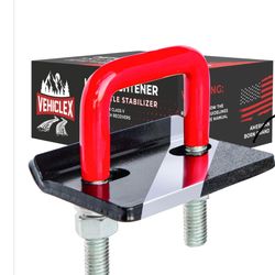 Vehiclex Anti-Rattle Hitch Tightener Clamp For 2.5" Receivers - Galvanized Heavy-Duty Stabilizer With 0.44" U-Bolt, Rust-Proof For Trailers & Trucks