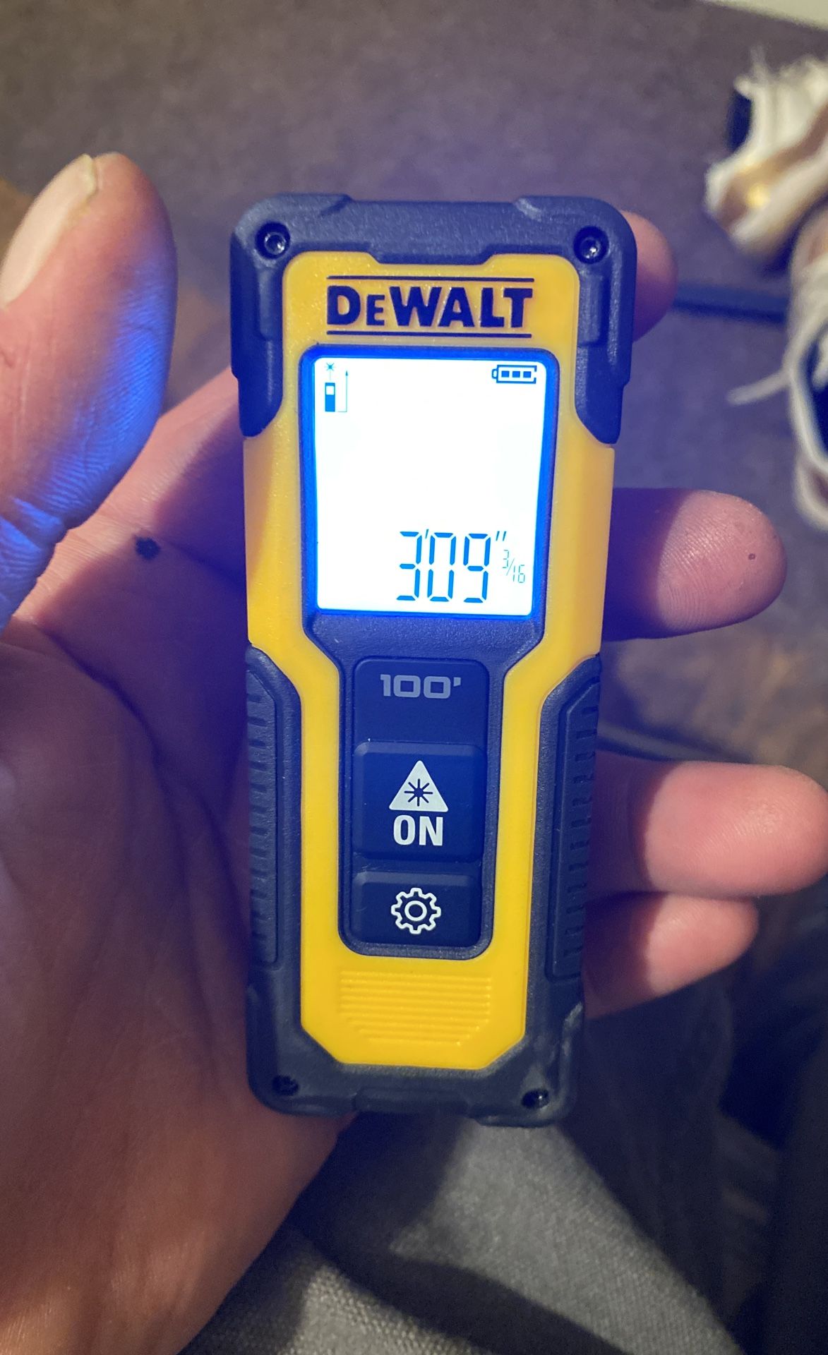 Dewalt 100’ Laser Distance Measure