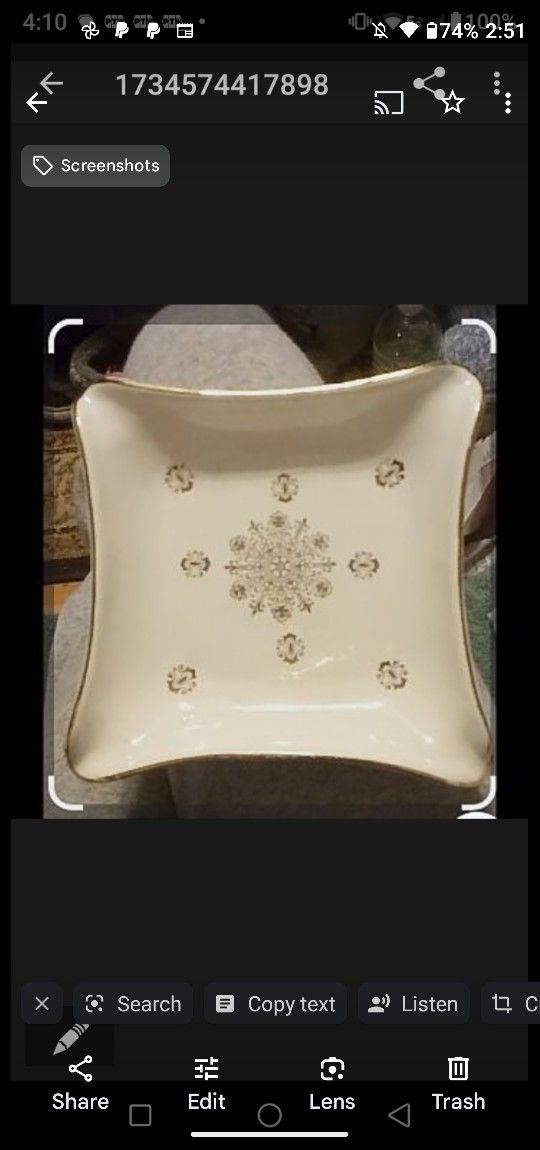 Vintage Ashtray from Plymouth Product Co. Philadelphia, PA