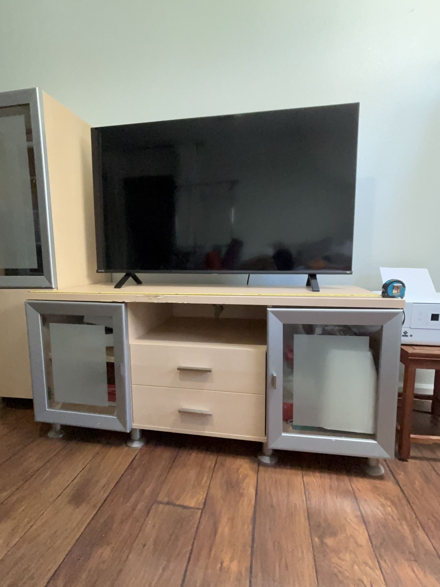 TV Stand & (2) Cabinets
