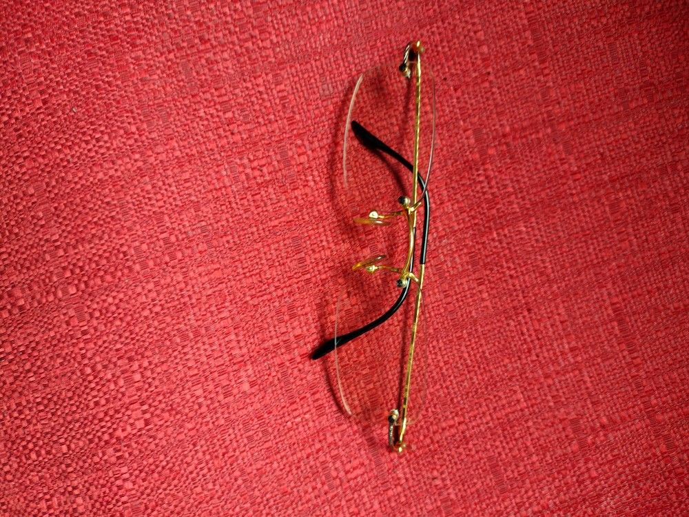 Authentic Fred Lunettes F10 L01 F4 Eyeglasses C. Bicolore Gold
