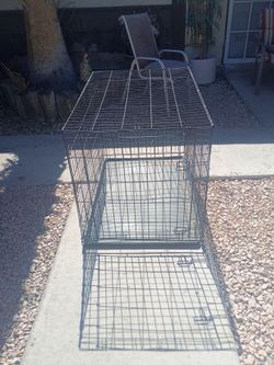 Large animal cage with tray