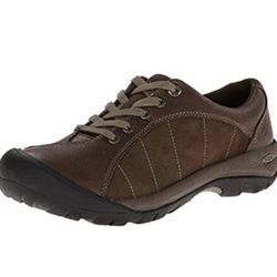 KEEN Women's Presidio Casual Comfortable Oxford, Dark Brown/Black, Size 9 