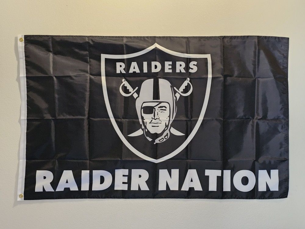 Brand New NFL Las Vegas Raiders Raider Nation Flag 3x5