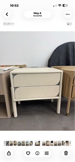 2 brand new cream color Anthropologie nightstands