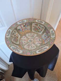 Famille Rose Wash Basin Bowl Antique
