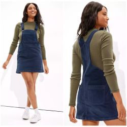 AE Corduroy Overall Mini Dress