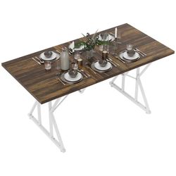 Dining Table for 4-6, Farmhouse Expandable 