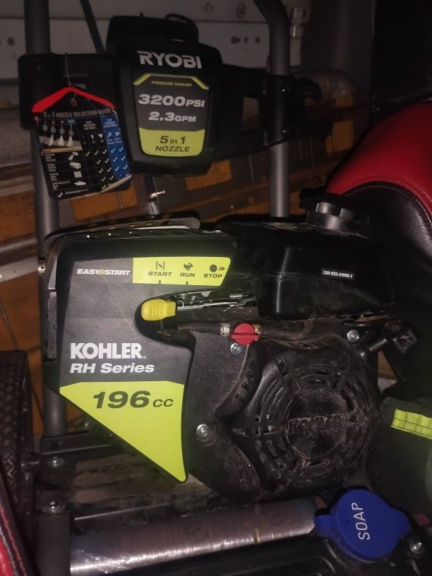 Ryobi Kohler 3200 Psi 196cc Pressure Washer