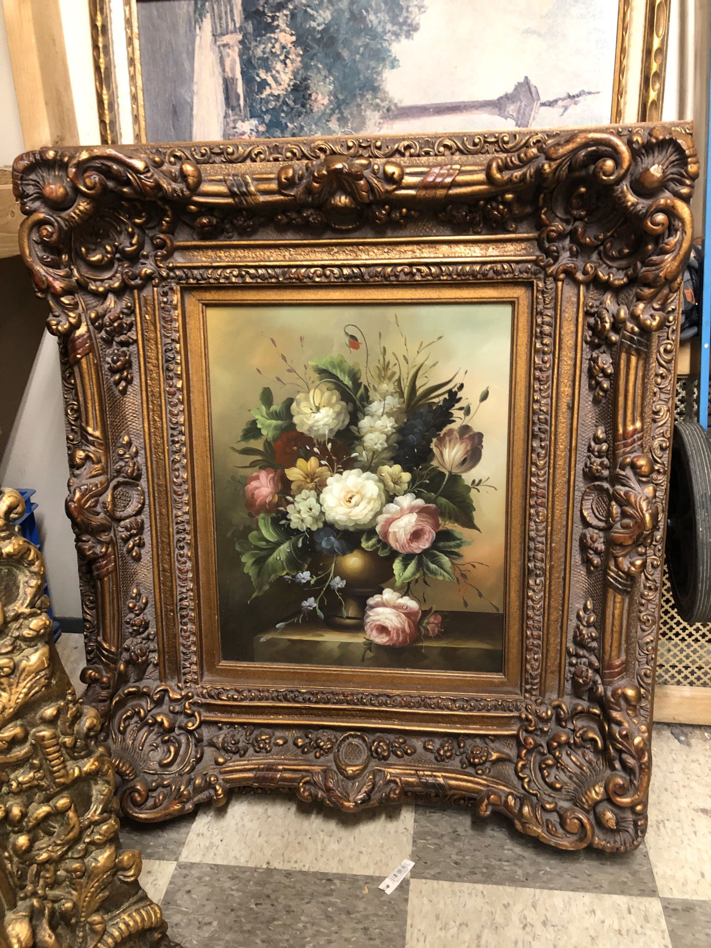 Vintage Flower picture frame