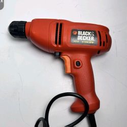 Black And Decker Drill DR200 Type3 Corded Keyless 4.5A 0-1350 RPM Tested & Works