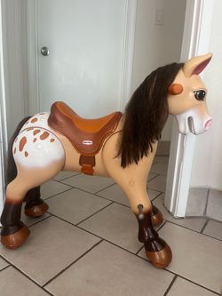 Little Tikes Giddy Up N Go Pony Bronco Ride On Horse Toy 31" Rare Vintage