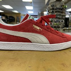 Size 12 Classic XXI High Risk Red-Puma White Suede