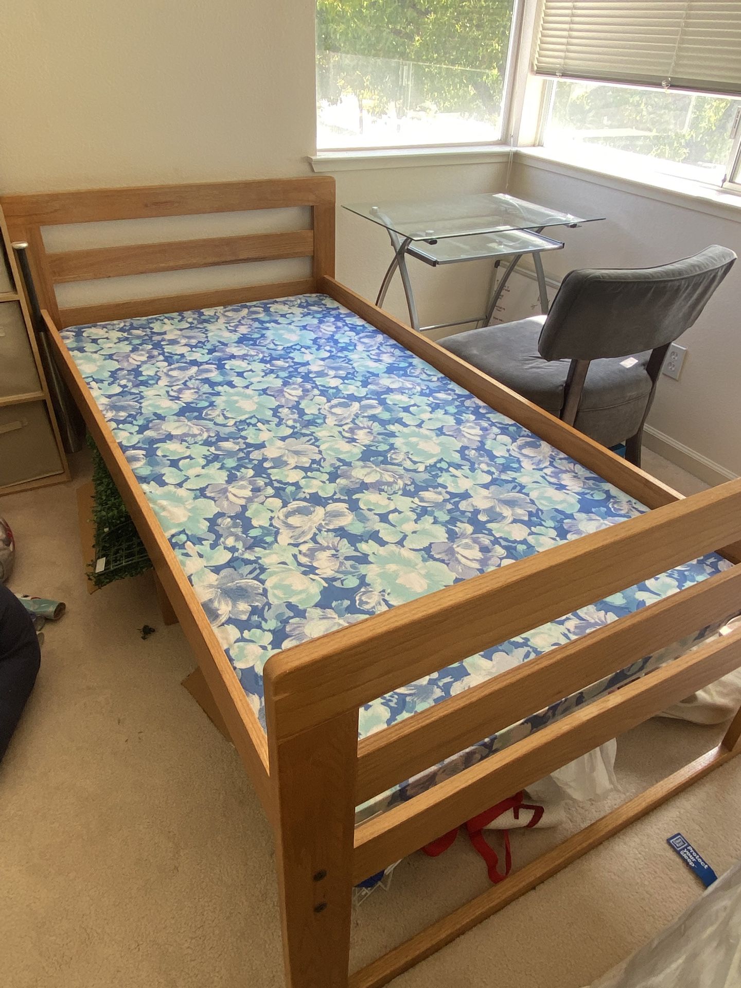Solid Wood Twin Bed Frame (or bunk bed)