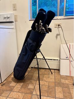 Complete Golf Set  (Baron Delta Irons + Woods + Stand Bag)