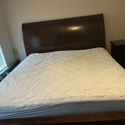King bed, Dresser Mirror and Nightstand - MATTRESS NOT INCLUDED 