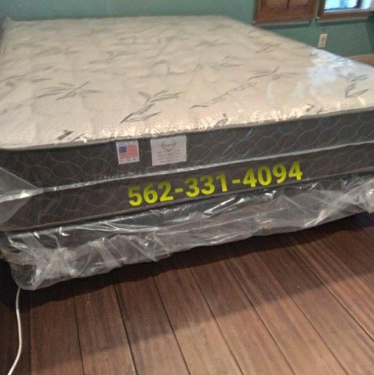 QUEEN SUPREME ORTHOPEDIC WITH CLASSIC BAMBOO TOP MATTRESS AND BOXSPRING