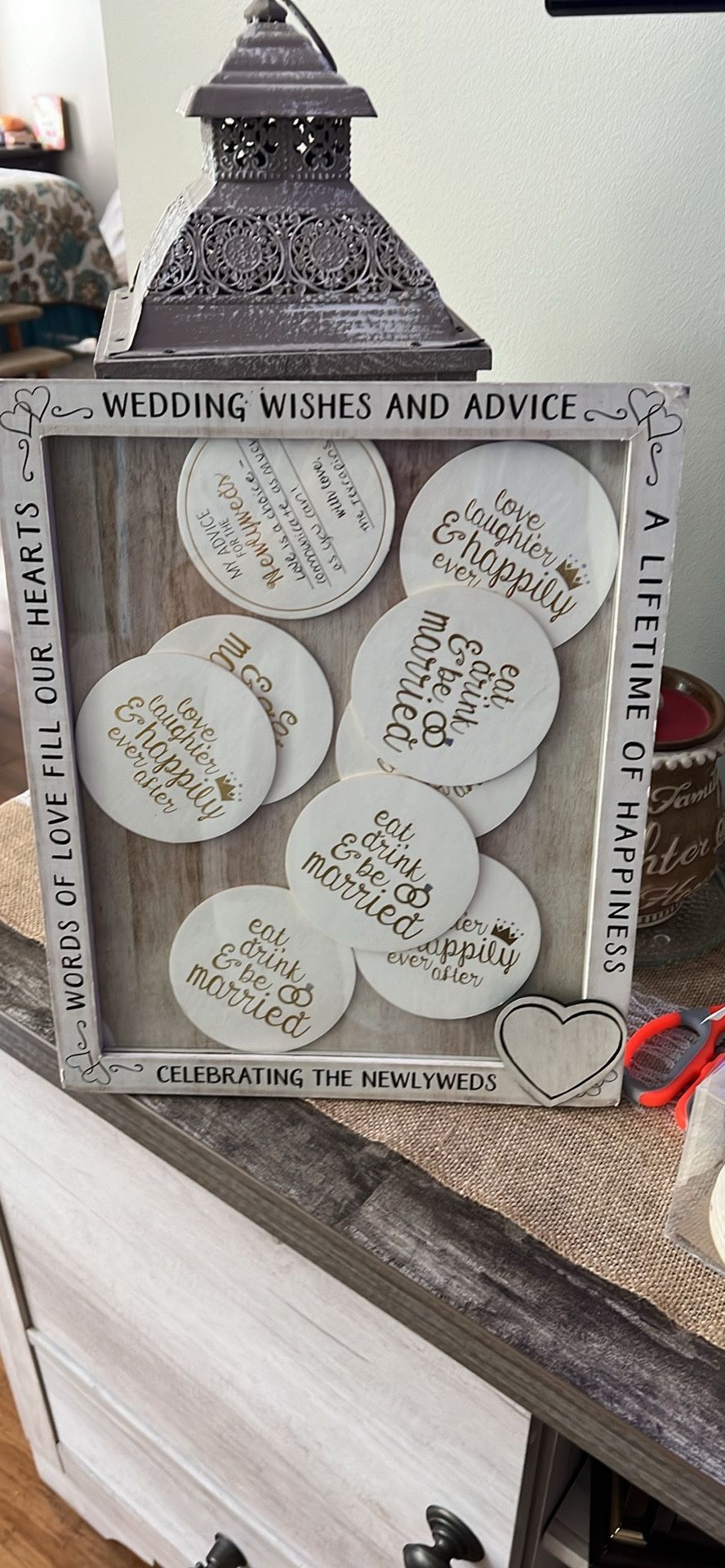 Wedding Frame W/rounds