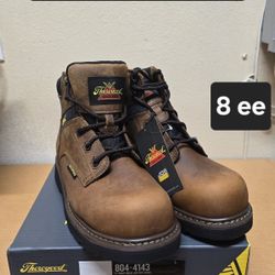 Thorogood Work Boot Size 8 ee STEEL ROUND TOE 