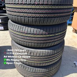 235/55R19 Bridgestone New Set of Tires Installed and Balanced Set de Llantas Nuevas Instaladas y Balanceadas
