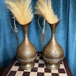Vintage Brass Canisters