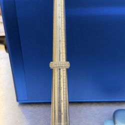 White Diamond pinky ring 10k 2ct