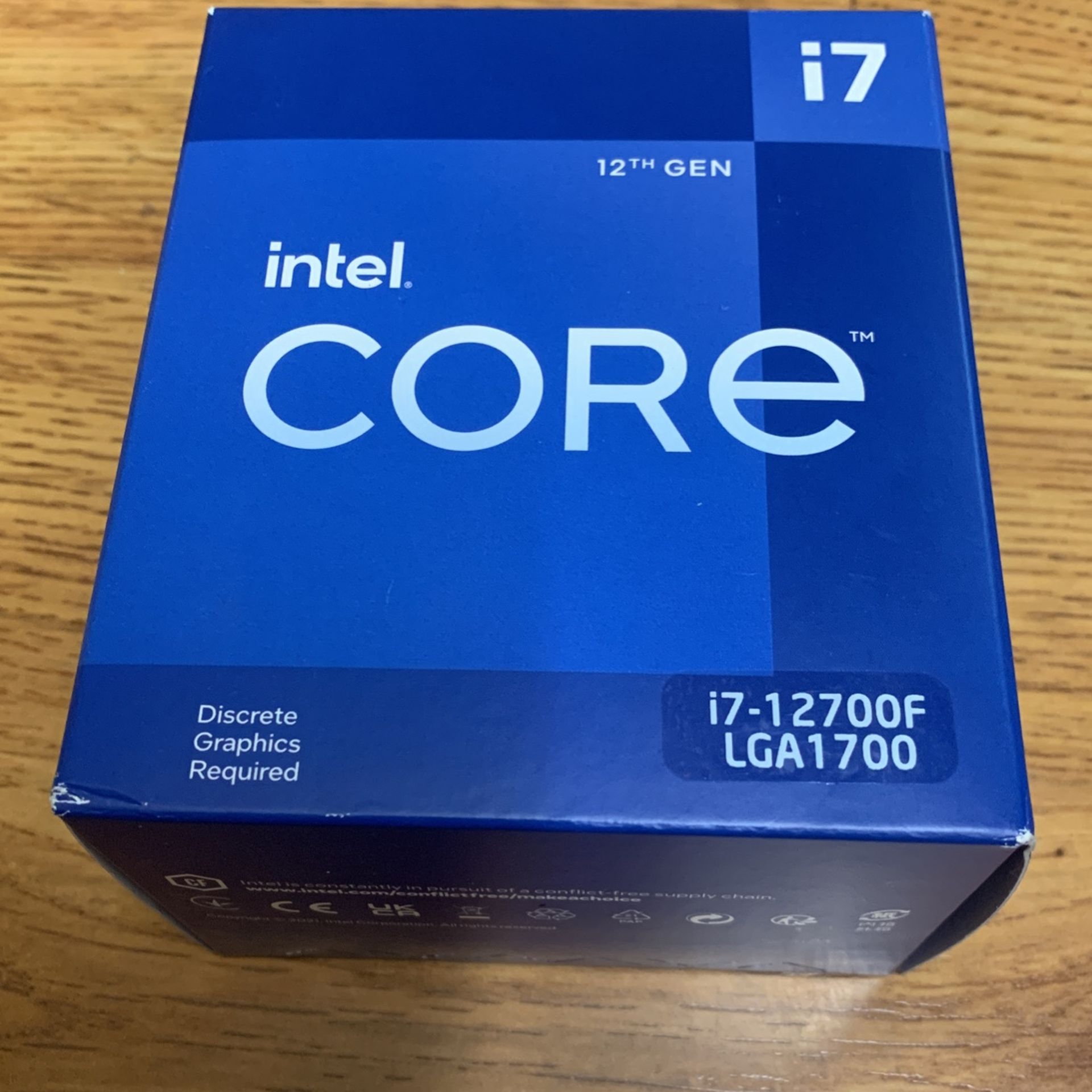 Intel I7 12700f With Cpu Cooler